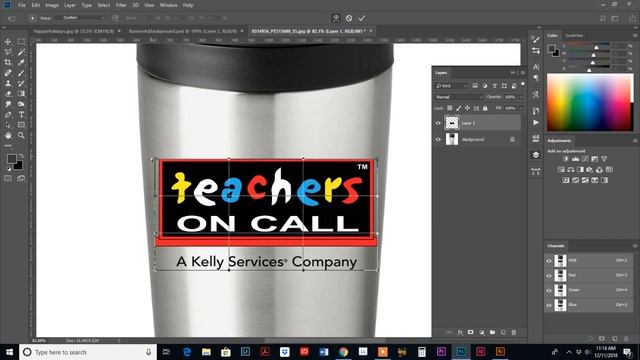 How To Wrap A Logo for a Mockup in Adobe Photoshop смотреть онлайн