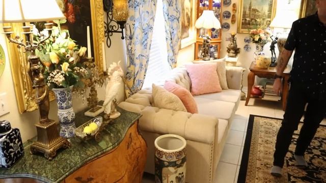 Decorating Our Living Room for Summer 2023 - New Amazon Chinoiserie Curtains смотреть онлайн