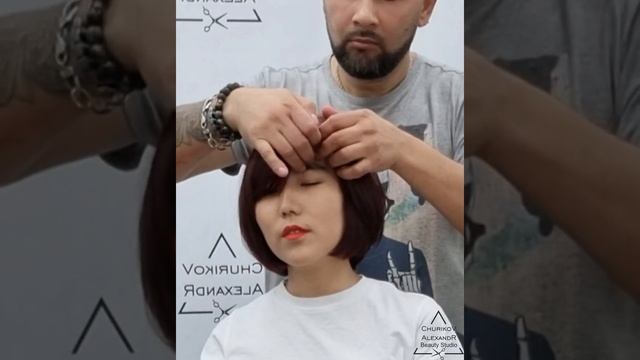 Удлинённый боб и шикарный цвет волос .Стильная стрижка ?♂️ смотреть онлайн