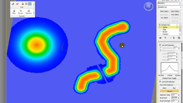 3dsMax уроки на русском 19 (применение и настройка Soft Selection)