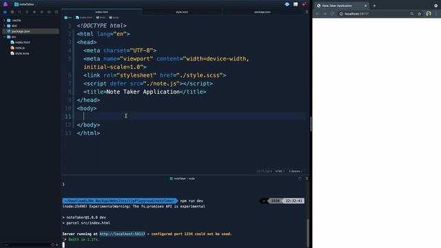 Note Taking App (Vanilla Javascript Project) | Part 1 (HTML) смотреть онлайн