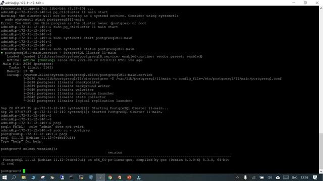 64 -PostgreSQL : Deploy 2 instances of different version on Debian and connect to them смотреть онлайн