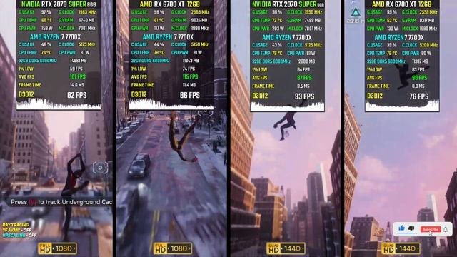 10 Games on RTX 2070 SUPER vs RX 6700 XT in 2024 - 1080p & 1440p смотреть онлайн