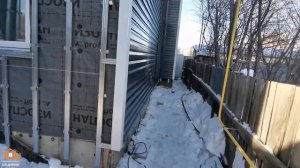 Металлосайдинг серый графит на фасад. Видеообзор готового объекта.