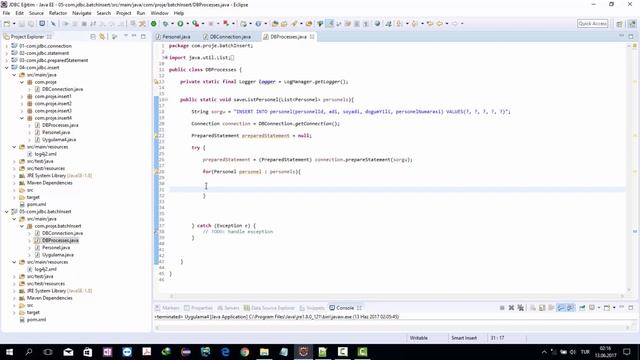 12 JDBC Batch Insert смотреть онлайн