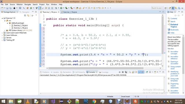 Introduction To Java Programming Exercise 1 13b смотреть онлайн