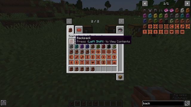 Backpack Mod In Minecraft! (Sophisticated Backpacks Mod)