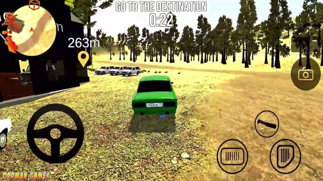 Exploration of Russian Country Roads in VAZ Driving Simulator - Android gameplay смотреть онлайн