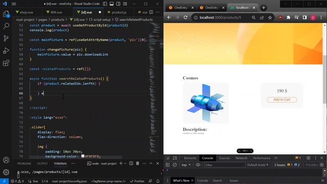 Online store | Related products | NuxtJS + HeadlessCMS #10 смотреть онлайн