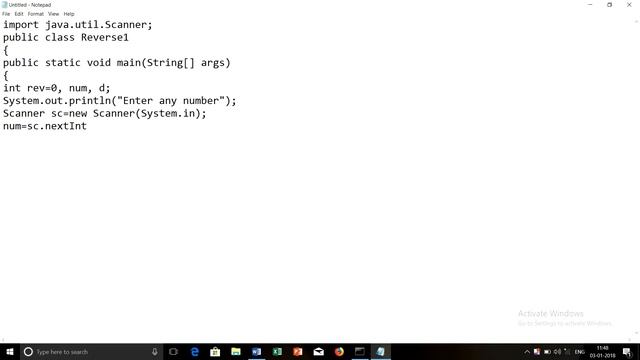 Java program to print reverse number смотреть онлайн