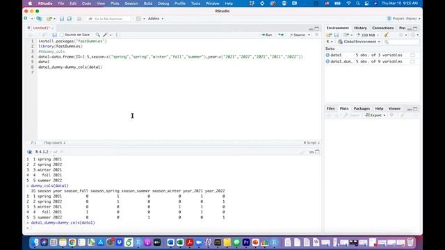 creating dummy variables automatically using R | dummy_cols function| смотреть онлайн