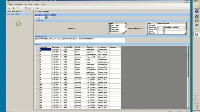 Using SQL query with WinCC Audit Viewer 2008 смотреть онлайн
