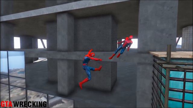 GTA 5 Epic Spiderman Stunts & Ragdolls Compilation (funny euphoria game physics) смотреть онлайн