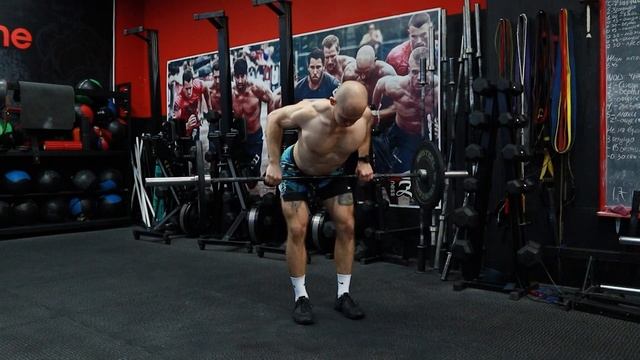 Тяга штанги в наклоне прямым хватом | Демонстрация смотреть онлайн