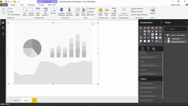 Word Cloud Power BI смотреть онлайн