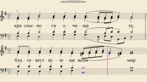 Ирмосы Страстной седмицы во святой и великий четверг. Подобен "Волною морскою" Видеоноты для хора