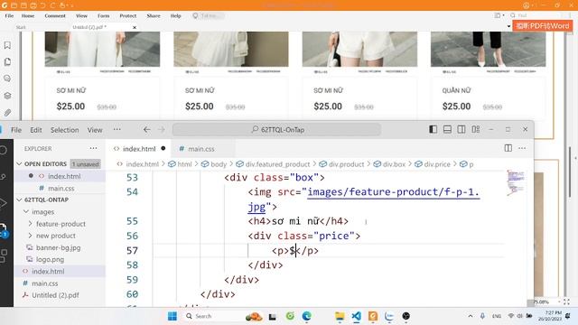 Hướng dẫn xây dựng web bán hàng với HMTL CSS - phần 2 смотреть онлайн