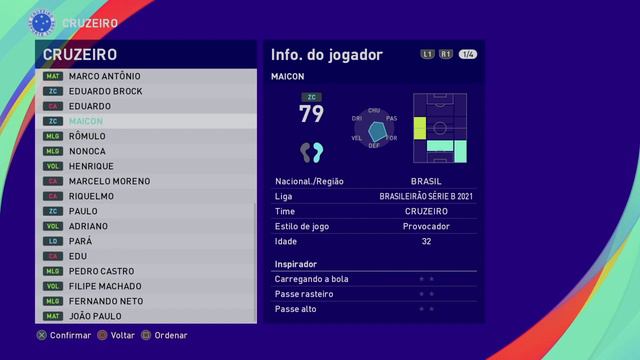 PES 2021 OPTION FILE Ps4/ps5 Brasileirão 2022 смотреть онлайн
