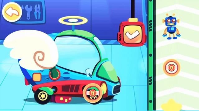 Baby Panda's Car Mechanic Cartoon Game - Car Painting - Repair Friends' Car - Babybus Game Video смотреть онлайн