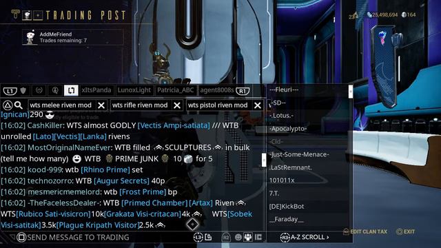 THEFACELESSDEALER Warframe - trade chat scammer смотреть онлайн