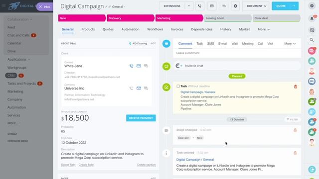 Bitrix24 Demo: Creative Agencies смотреть онлайн