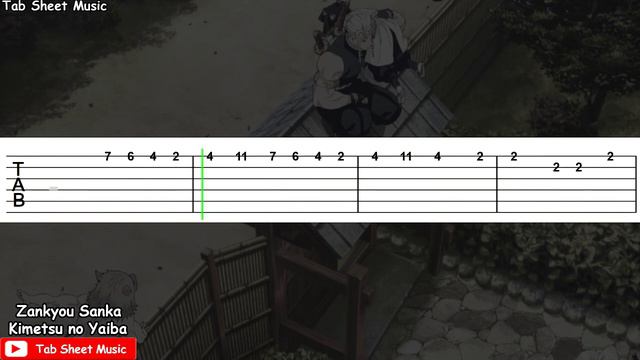 Kimetsu No Yaiba Season 2 OP 2 - Zankyou Sanka Guitar Tutorial