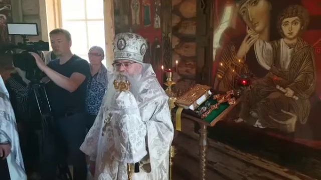 Проповедь митрополита Константина на освящении часовни в честь иконы Божией матери Отрада и Утешени смотреть онлайн