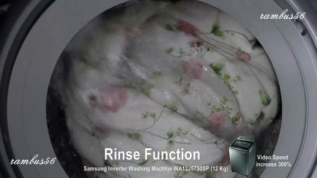 SAMSUNG Digital Inverter Washing Machine Actual Operation Wash Rinse Spin WA12J5750SP