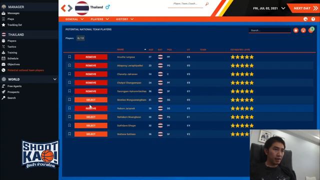 คุมนักบาสไทยในเกมผู้จัดการทีมบาส Pro Basketball Manager 2022 ตอนที่ 1 | Shootkao смотреть онлайн