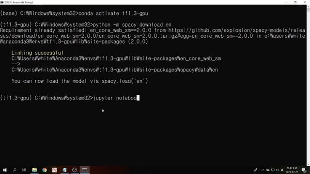 [Anaconda/Python] Permission 에러 없는 Spacy 라이브러리 설치법 смотреть онлайн