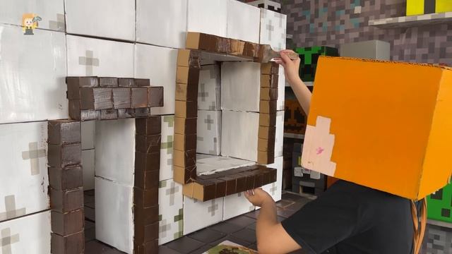 Build The Biggest Minecraft Tree House On Lake / Cardboard Crafts смотреть онлайн