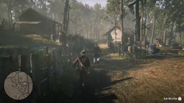 Red Dead Redemption 2 Goat saves mans life смотреть онлайн