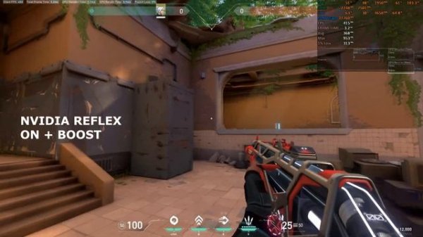 VALORANT NVIDIA REFLEX ON VS NVIDIA REFLEX ON + BOOST