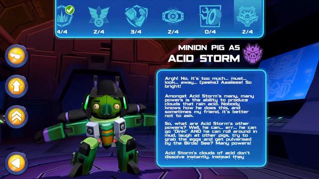Angry birds transformers: acid storm unlock смотреть онлайн