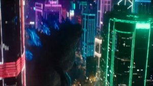 Годзилла против Конга (2021) - Годзилла прибывает в Гонконг и пробуривает Землю насквозь