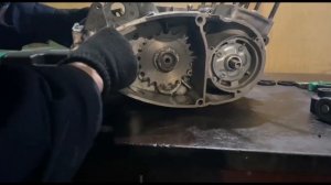 сборка кпп и облегчённый маховик, иж юпитер 5