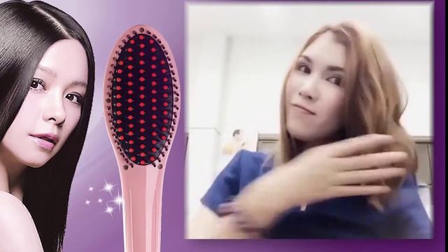 #Электрическая расческа выпрямитель Fast Hair Straightener видео обзор смотреть онлайн