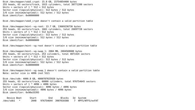 "ERROR: invalid VBR checksum 0x0 (expected 0xbca782be)." while mounting a exfat partition смотреть онлайн