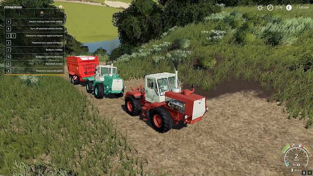 ✅Farming simulator 2019 ТАЩИМ В ГОРУ ПРИЦЕП ДВУМЯ ТРАКТОРАМИ ХТЗ 💥💥💥 (буксировка цепью) смотреть онлайн