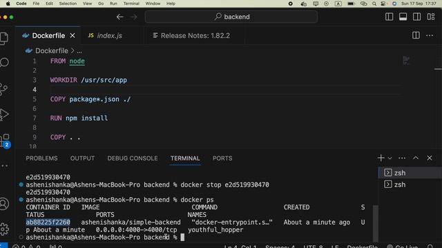 Docker: [nodemon] app crashed - waiting for file changes before starting. Container is not stopping смотреть онлайн