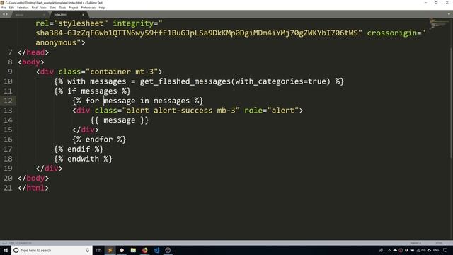 Using Categories With Flask Message Flashing смотреть онлайн