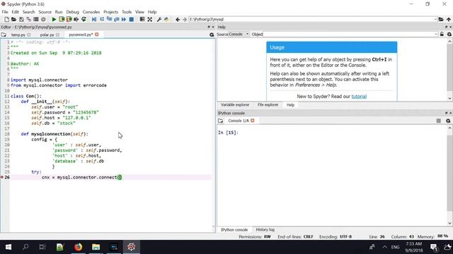 Connect MySQL with Python смотреть онлайн