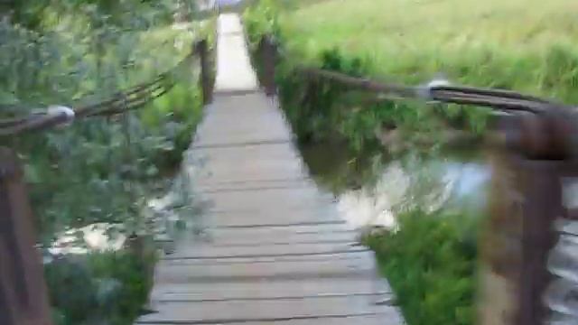 Шайтан-мост в Павловской Слободе через реку Истра 9 августа 2018. смотреть онлайн