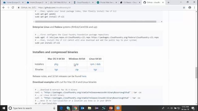 Cloud foundry trial in SAP cloud and CF command line tools смотреть онлайн