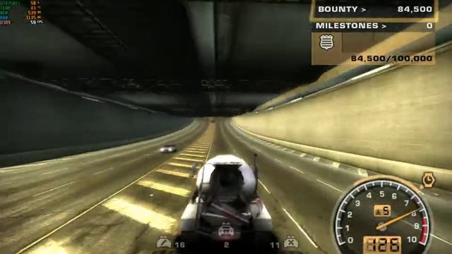 Шашки на бетономешалке с уходом от полиции в NFS - Most Wanted 2005 смотреть онлайн