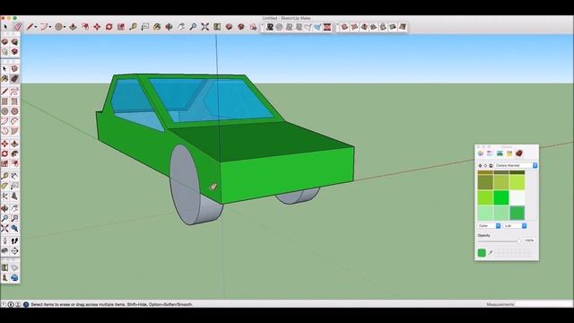 How to Easily Create 3D Car in Google Sketchup смотреть онлайн
