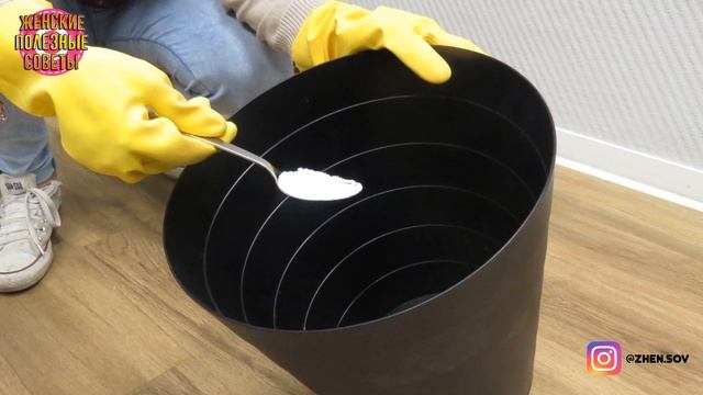 Для чего я НАСЫПАЮ на дно мусорного ведра ложку порошка! смотреть онлайн