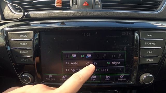How to Change Map View and Orientations in Skoda Superb III ( 2015 – Now ) смотреть онлайн