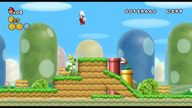 Another New Super Mario Bros. Wii – World 1 Walkthrough смотреть онлайн