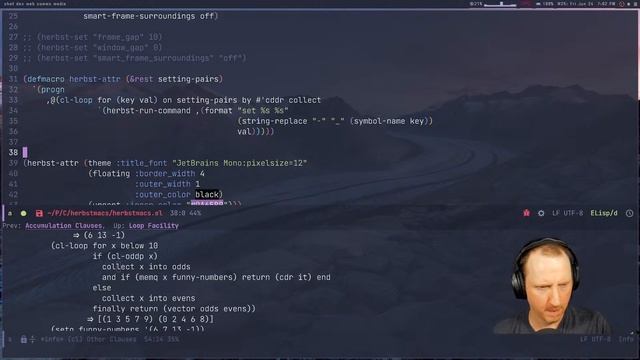 Configuring Herbstluft WM with Emacs Lisp - System Crafters Live! смотреть онлайн